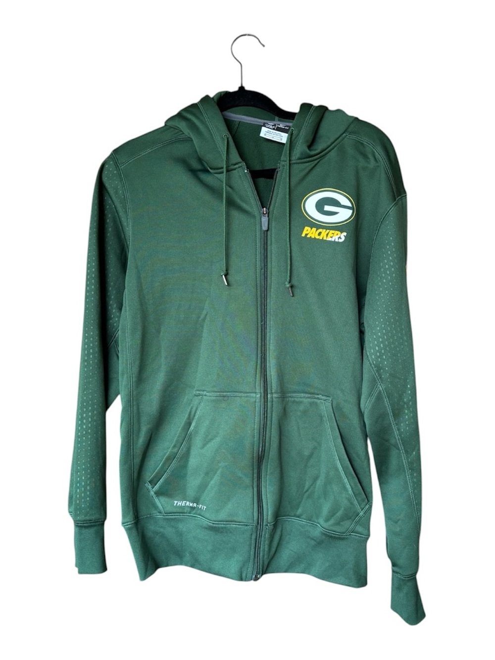 Nike Green Bay Packers Therma-FIT Full Zip Hoodie Men’s Medium NFL On Field